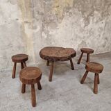 Freeform walnut set 1960