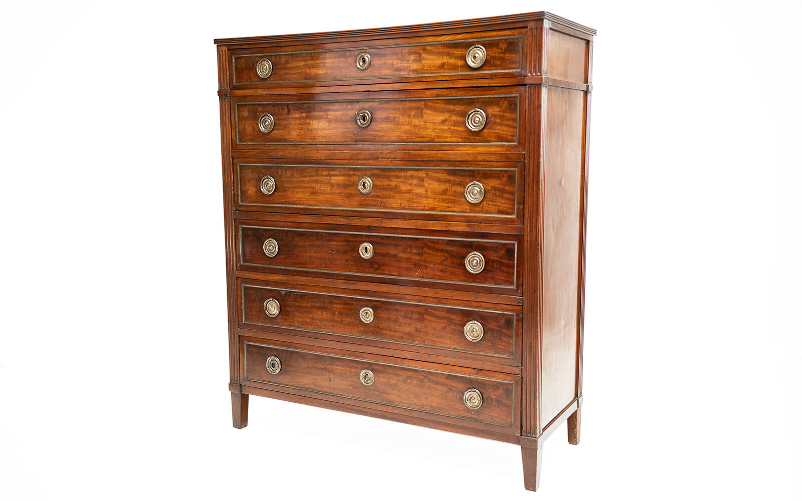 Georgian continental mahogany secretaire bureau