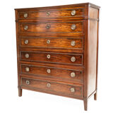 Georgian continental mahogany secretaire bureau