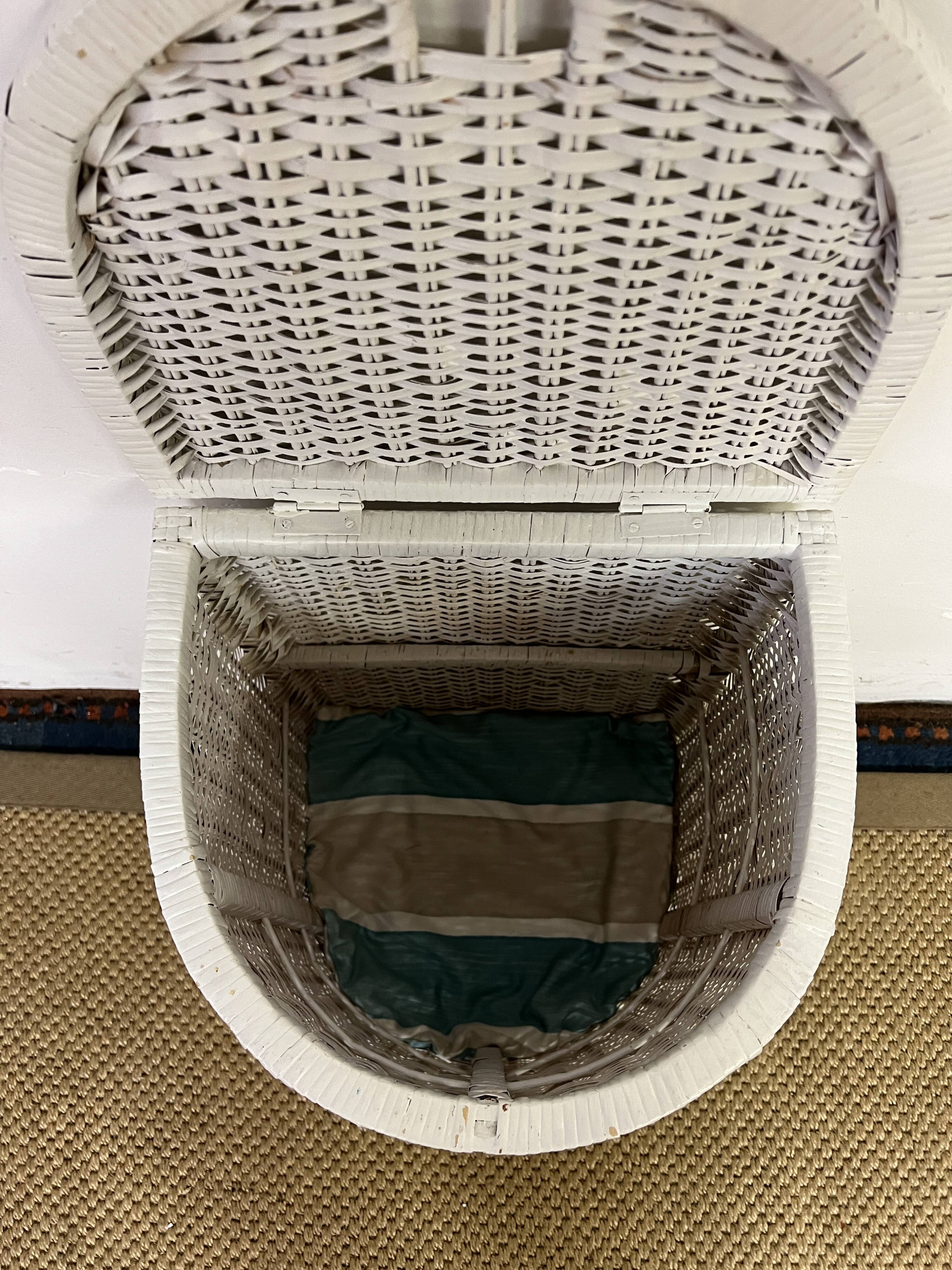 Rattan laundry basket