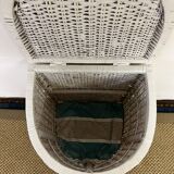 Panier à linge en rotin