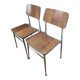 Deux chaises vintage en formica