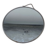 Round mirror vintage barber style