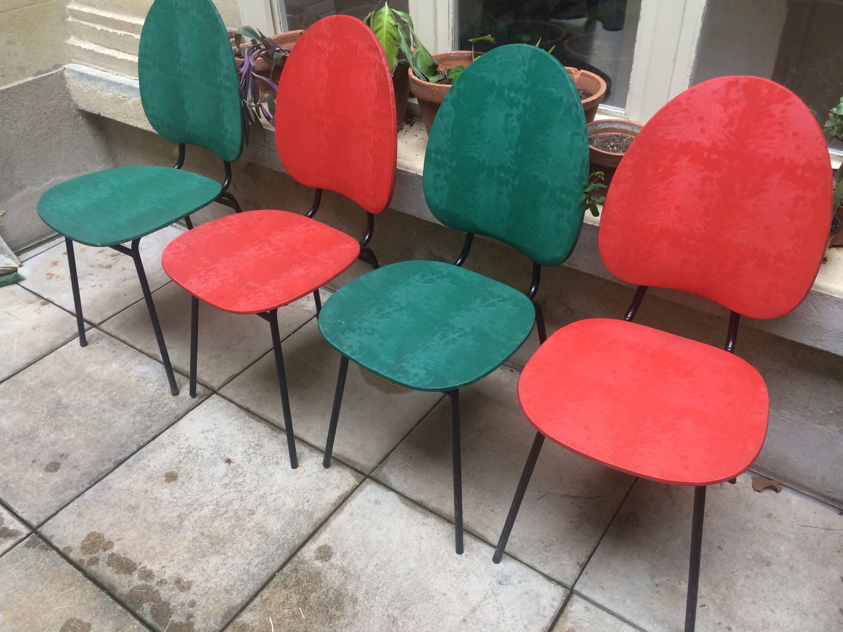 4 60s chairs