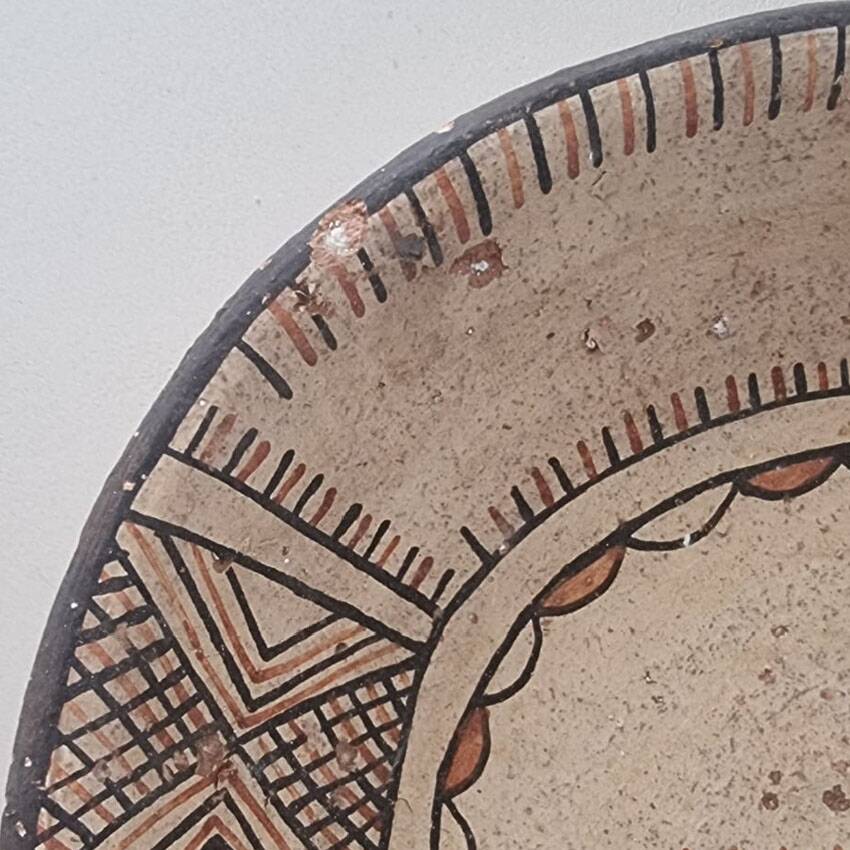 Old Rif pottery salad bowl
