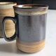 Set of brutalist mugs ''Buchan ceramics Scotland'' from the 1970s.