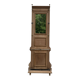 Coat rack with mirror and brass