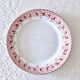 Large old round dish St Amand iron earth "mulberry"