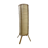 Lampadaire vintage en rotin