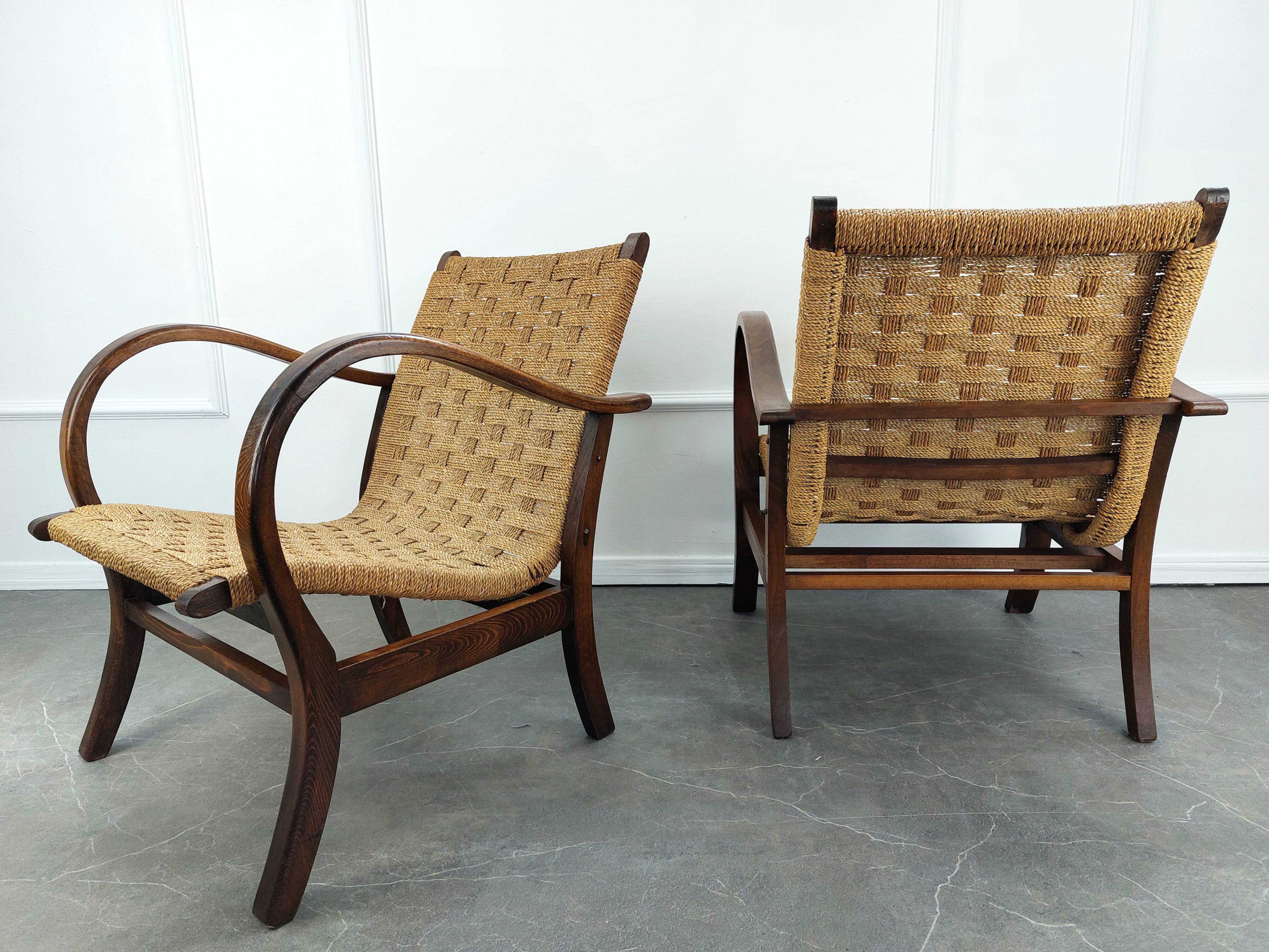 Pair of Bauhaus armchairs by Erich Dieckmann