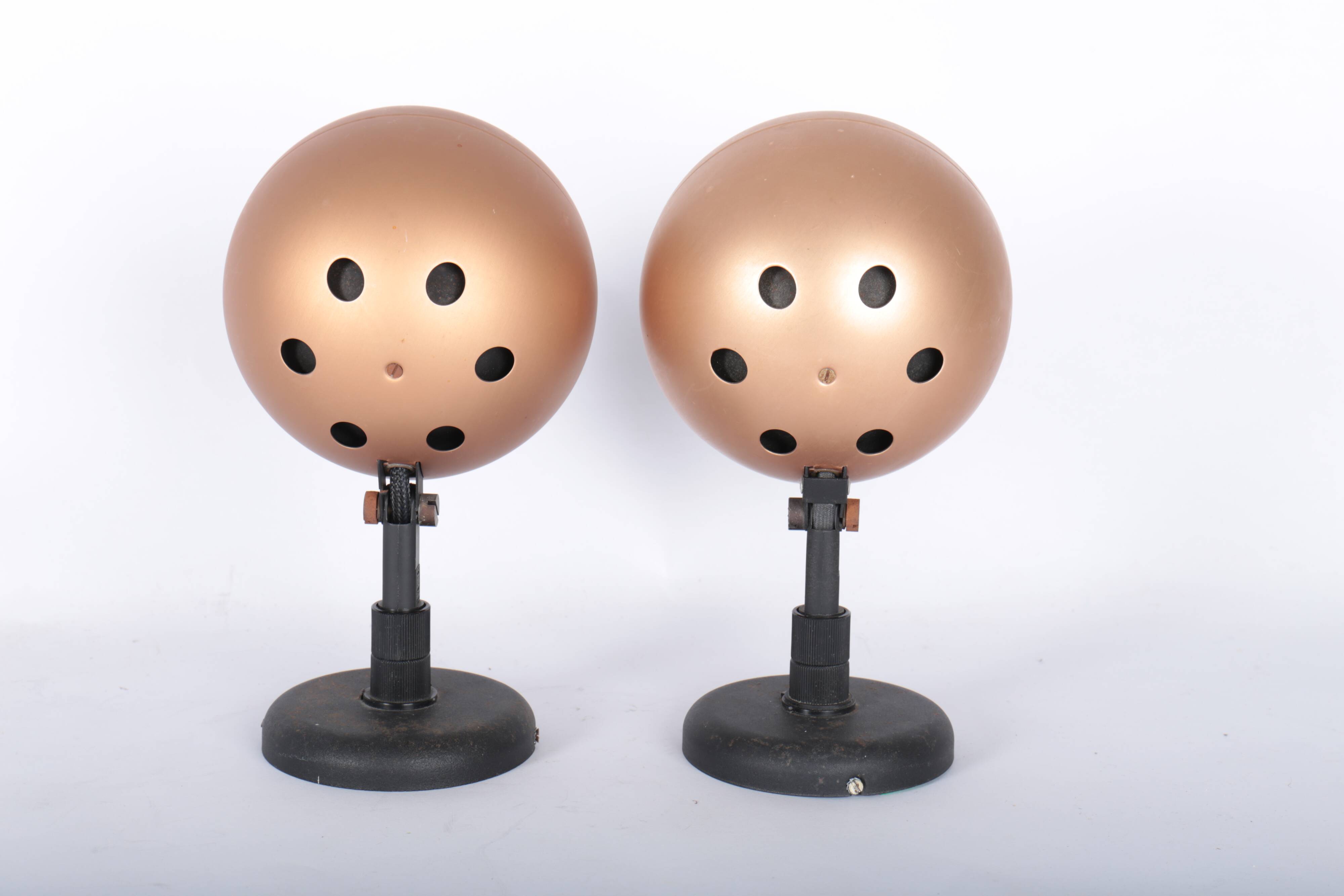 Pair of vintage LITA Eyeball wall lights, 1970s