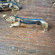 Set of 12 animal knife rests. Sandoz design. Art Deco.