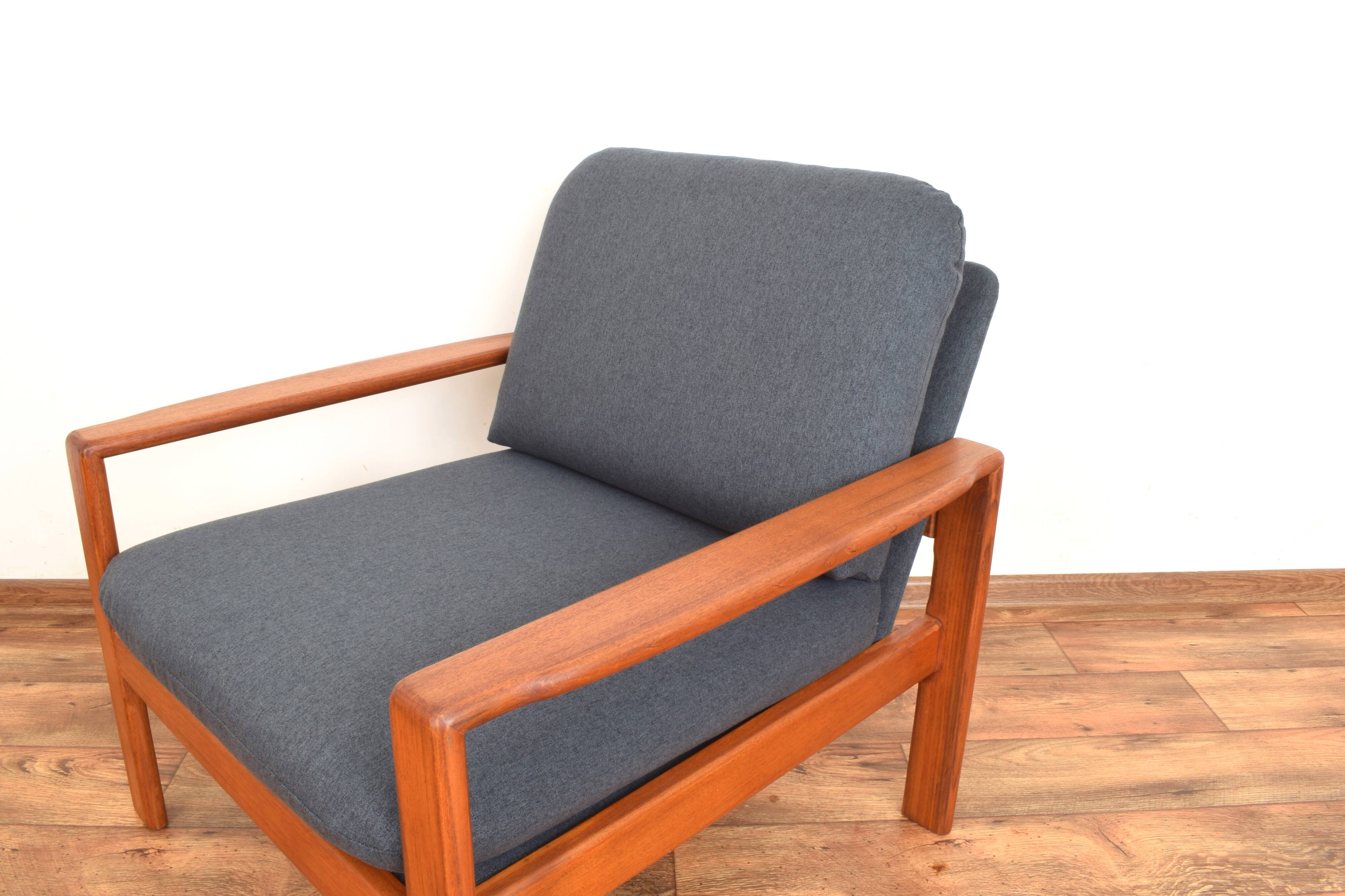 Mid-Century Danish Teak Armchairs, 1970s, Set of 2