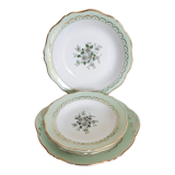 Plats de service L'amandinoise et assiettes creuses , en faience de Saint Amand , Saint Tropez