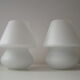 Lampes blanches vintages SCE