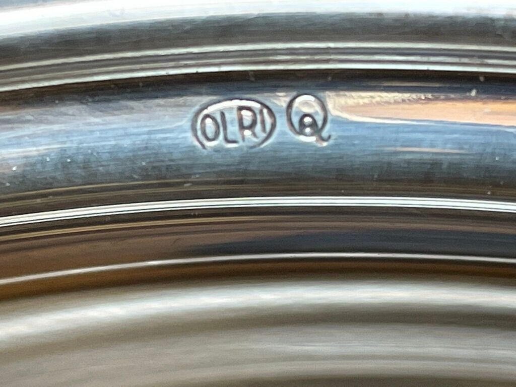 Rino Greggio - OLRI and Pyrex - Large serving dish - Modern - Silver metal, Glass