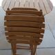 Table et 2 chaises pliantes de jardin en bois naturel