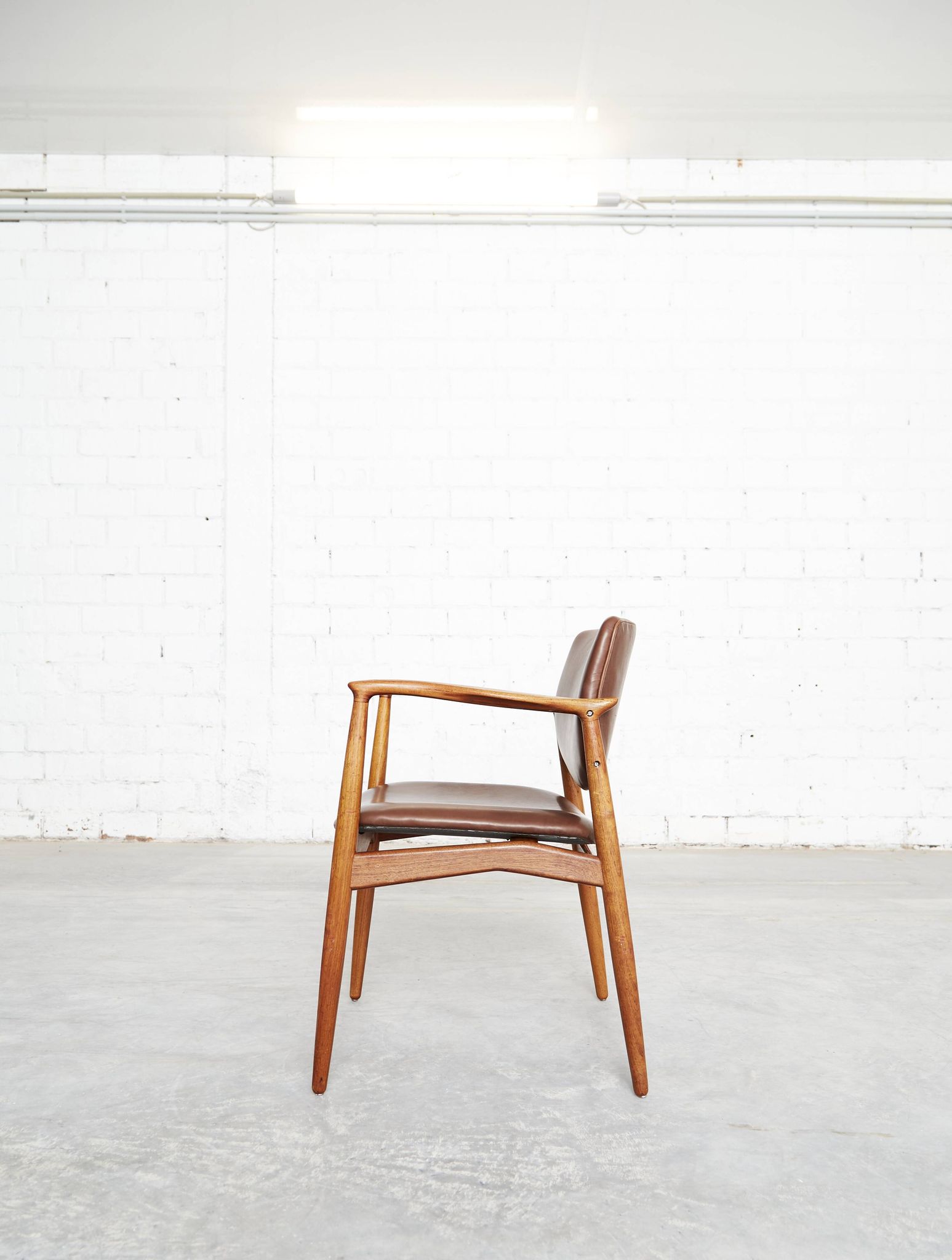 Vintage Captain's Chair in Teak by Erik Buch for Ørum Møbler