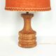 Lampe pied en bois