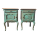 Pair of patinated bedside tables