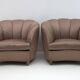 Gio Ponti Midcentury Rare Italian Curved Armchairs "Casa E Giardino" 1936