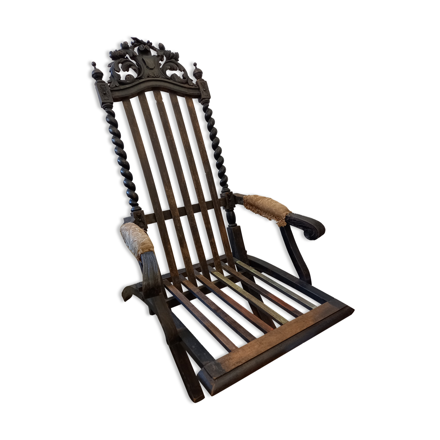 Chaise longue period Napoleon lll style Louis XV