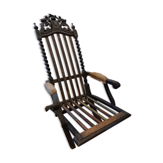 Chaise longue period Napoleon lll style Louis XV