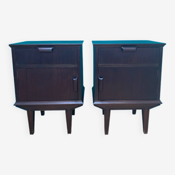 Pair of Scandinavian bedside tables - vintage