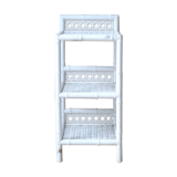 White rattan side table from the 1950s