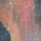 Oil on canvas - embracing couple - 55 x 38 cm
