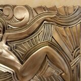 Large Art Deco bas-relief dancer "Folies bergère" after Maurice Picaud