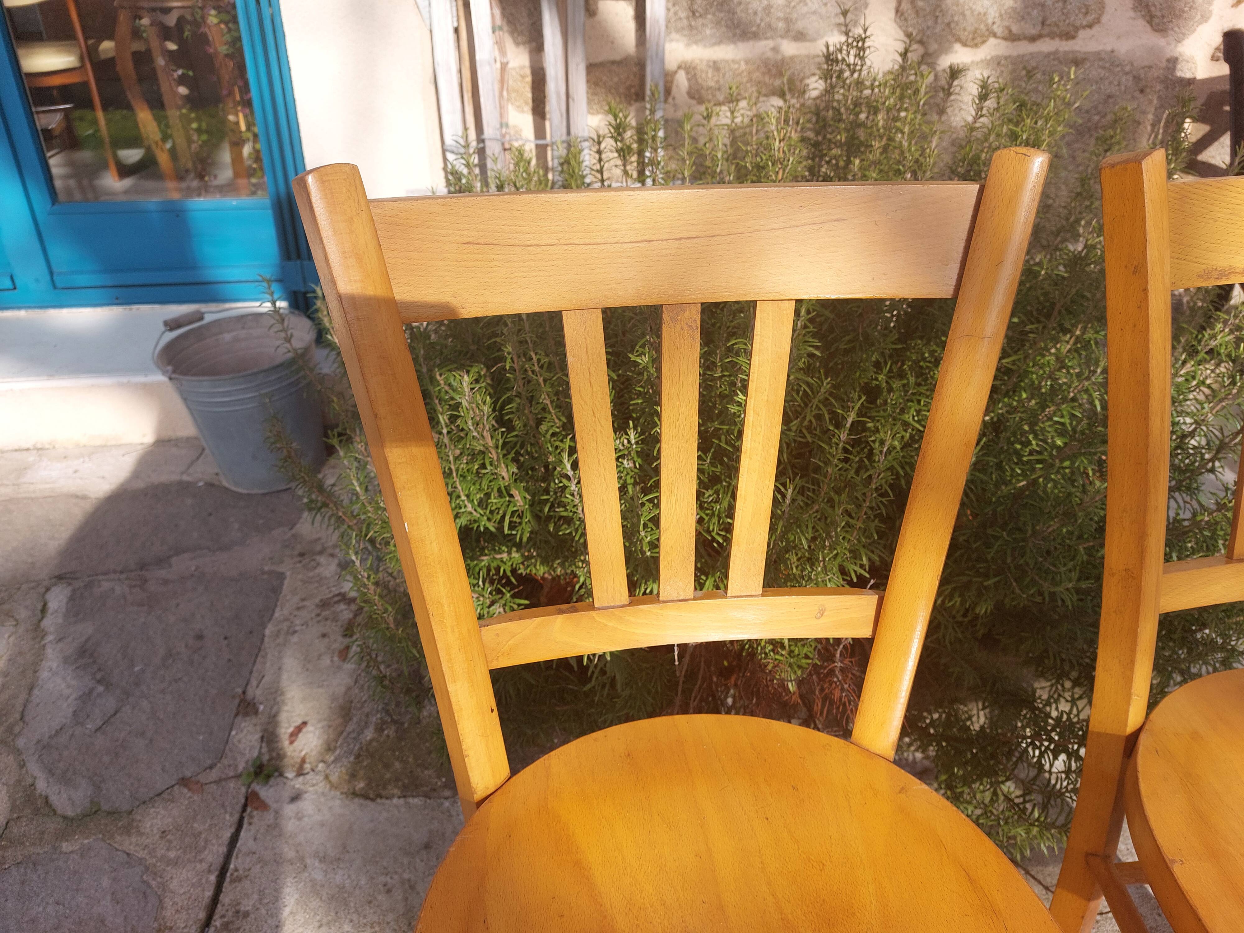 pair of Luterma style bistro chairs