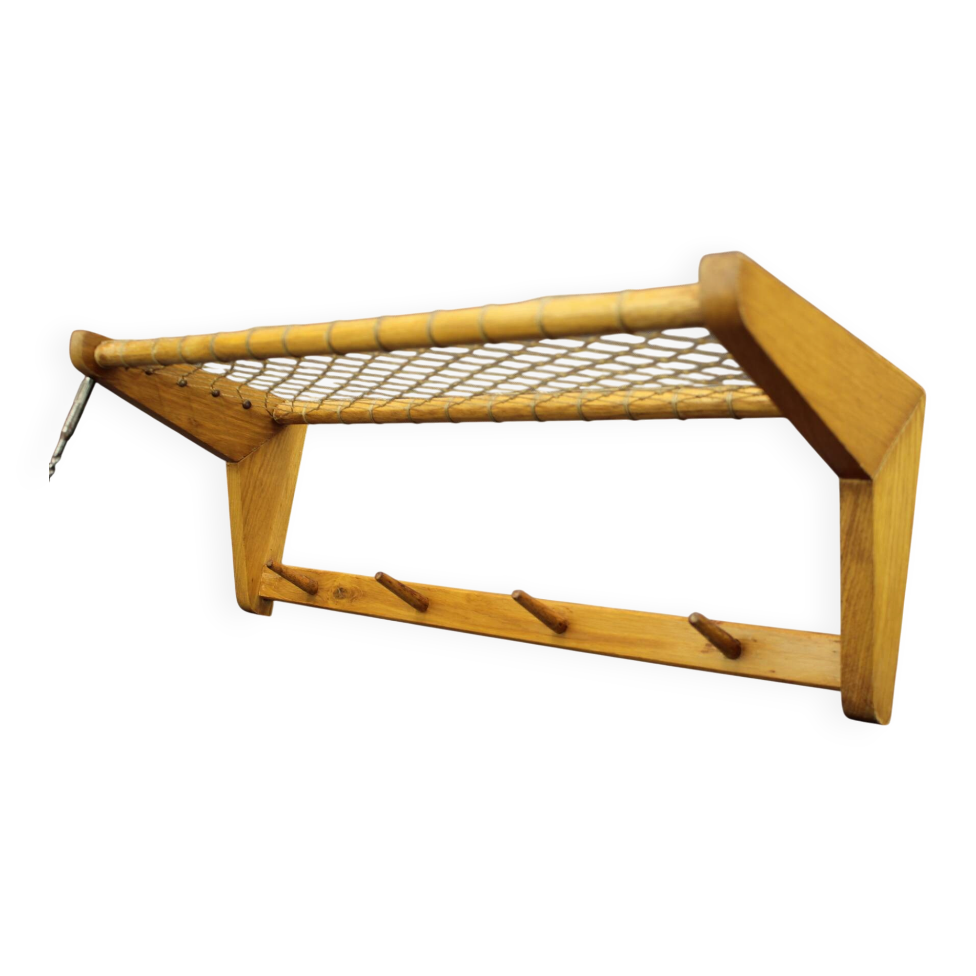Mid-Century wall coat rack