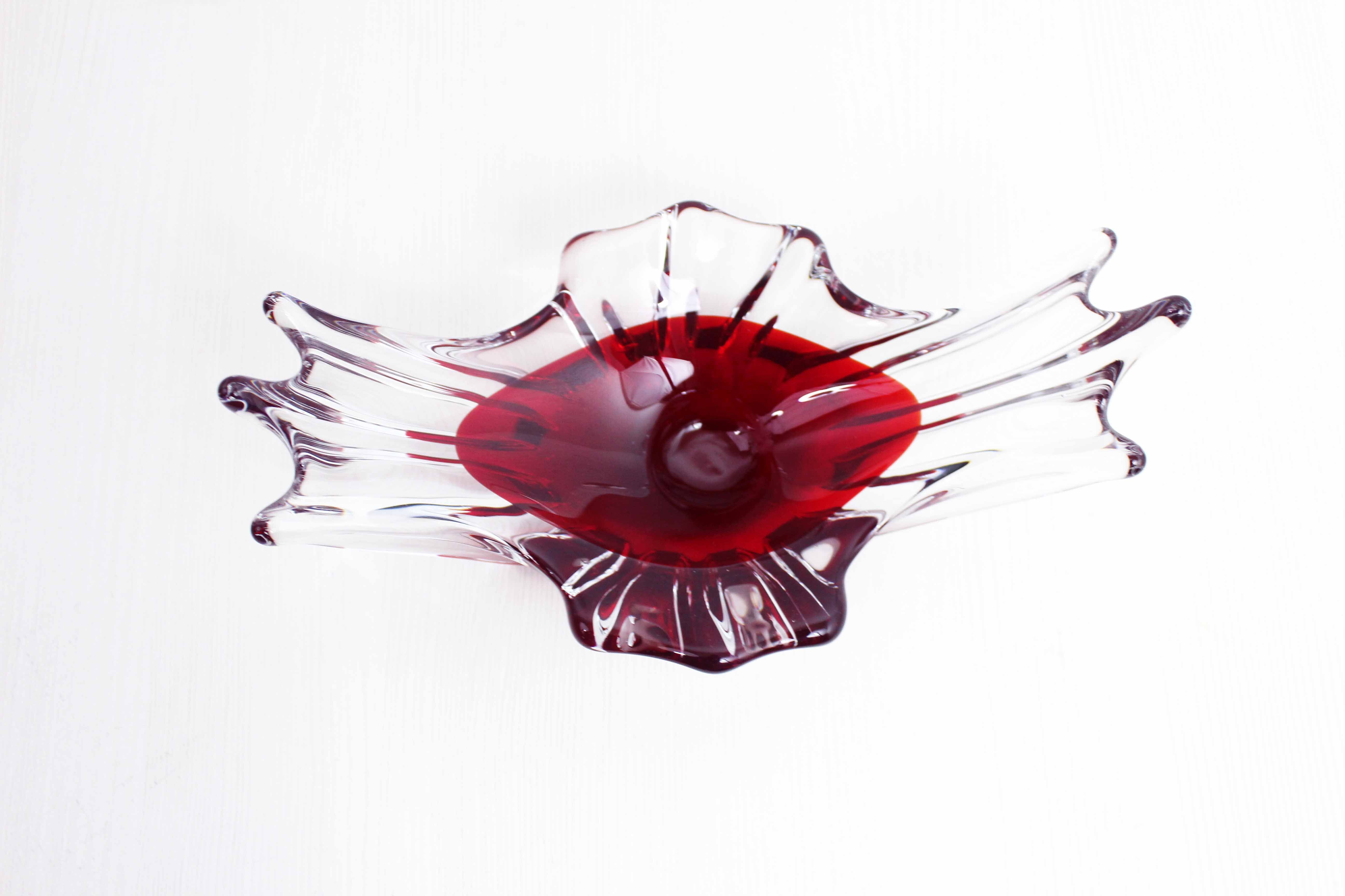 Empty vintage glass pocket