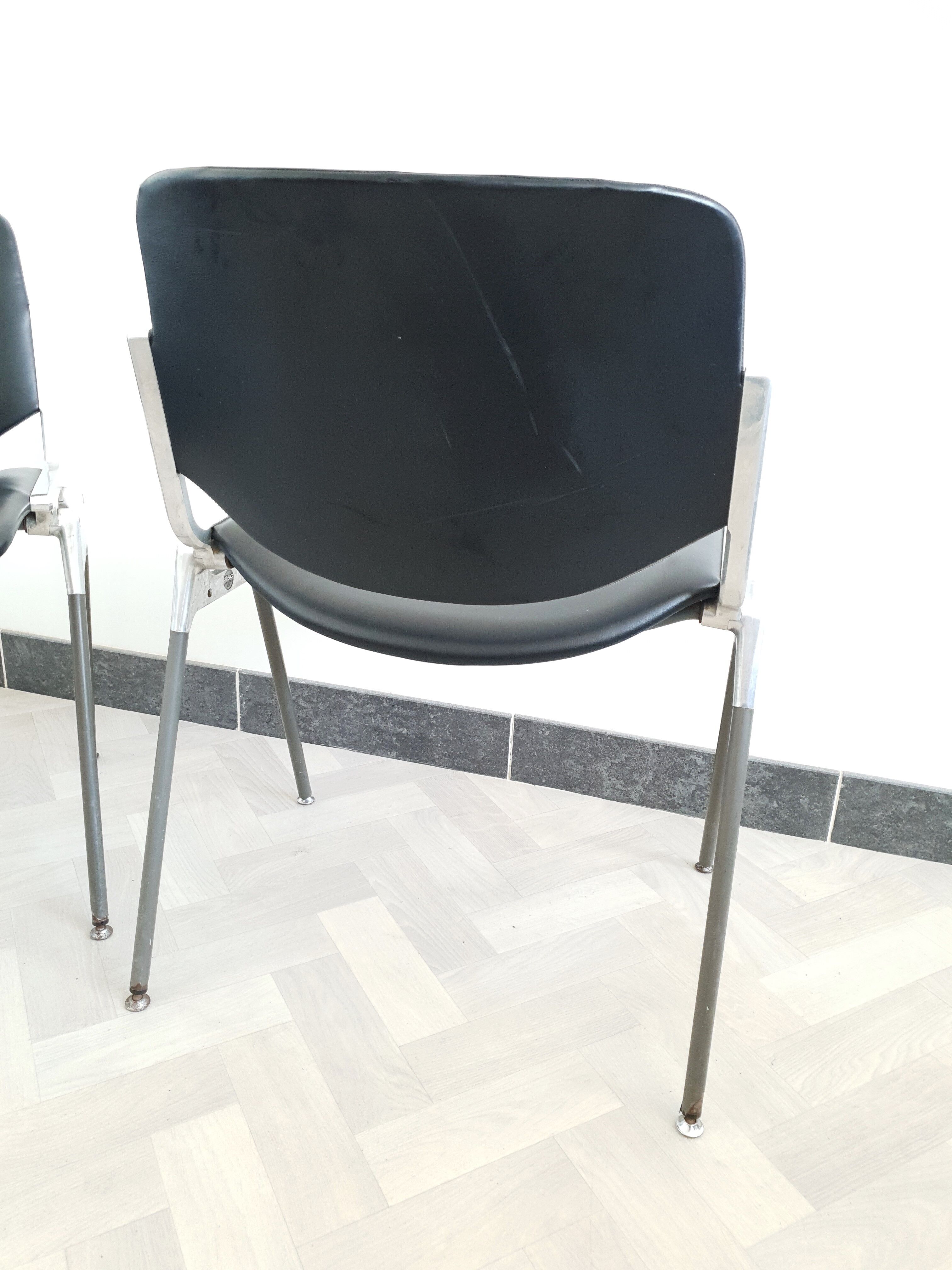 Pair of chairs DSC 106 by Giancarlo Piretti for Castelli
