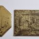 Set of 3 wall mirrors in brass, Moroccan craftsmanship, 20 cm