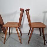 Set of 18 Scandinavian style bistro chairs, 60s