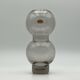 Murano glass 70s vase - mid century modern decor - vintage fume glass made in italy