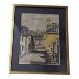 Watercolor by Robert LE RHUN (1936-2006) signed and dated (1989)