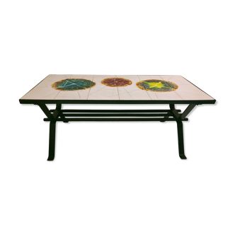 Ceramic coffee table style 1970