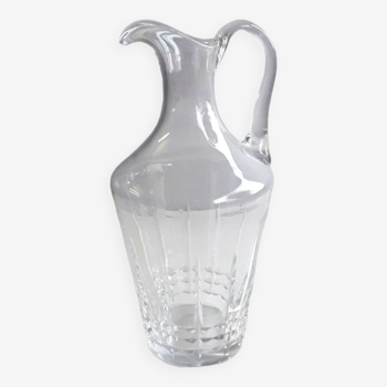 Carafe / aiguière en cristal ciselé - 1950