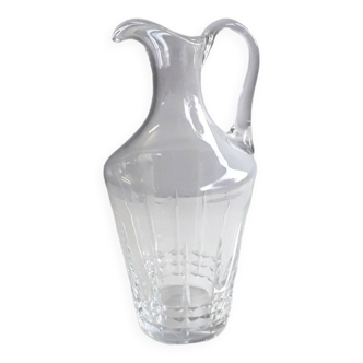 Carafe / ewer in chiseled crystal - 1950