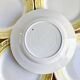 8 vintage yellow dessert plates