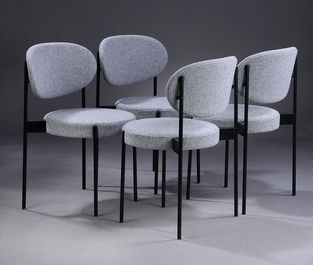 Dining room chairs model 430 by Verner Panton for Verpan
