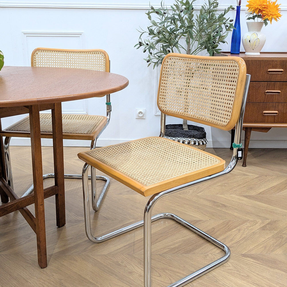 Lot de 4 chaises B32 par Marcel Breuer