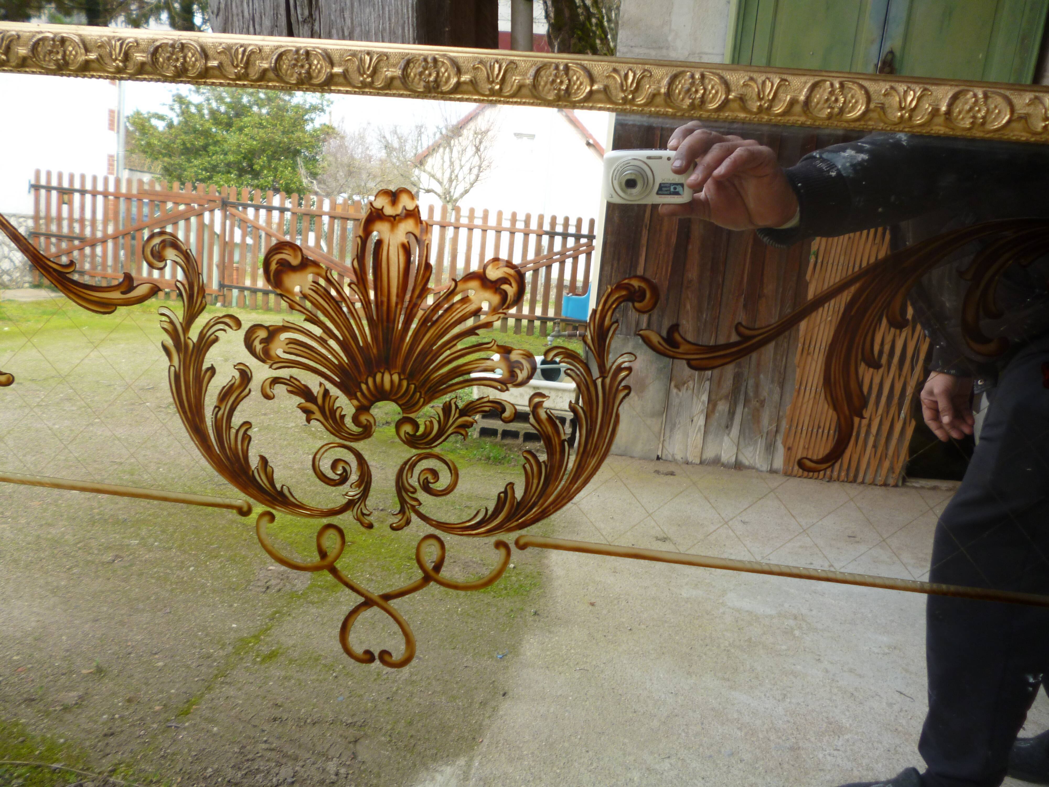 Enlarged Art Deco mirror