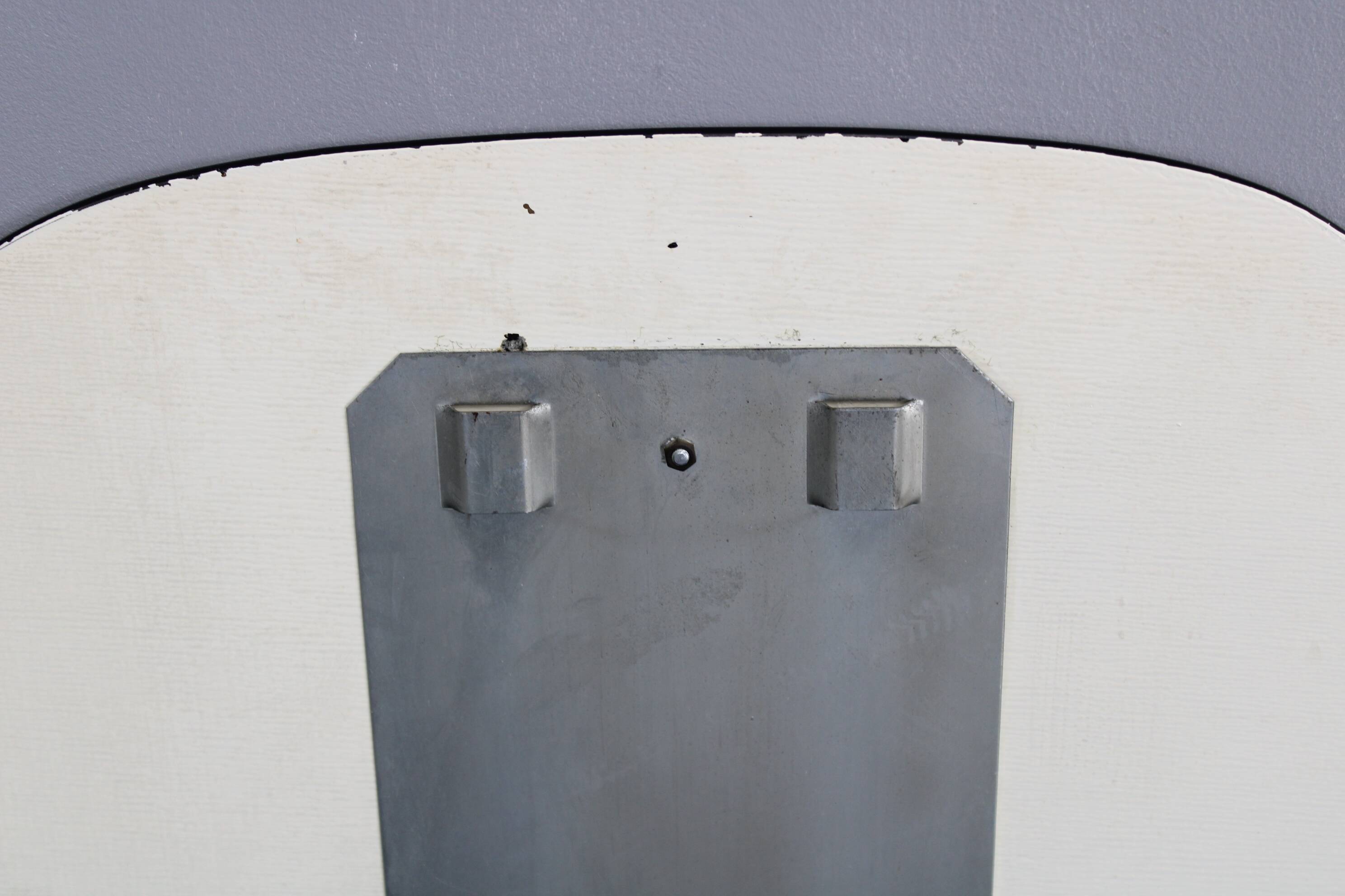 1980s Oval Italian Mirror