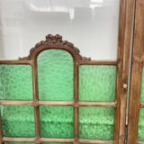 Art Deco Brasserie Screen in Wood and Glass