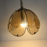Smoked glass flower suspension