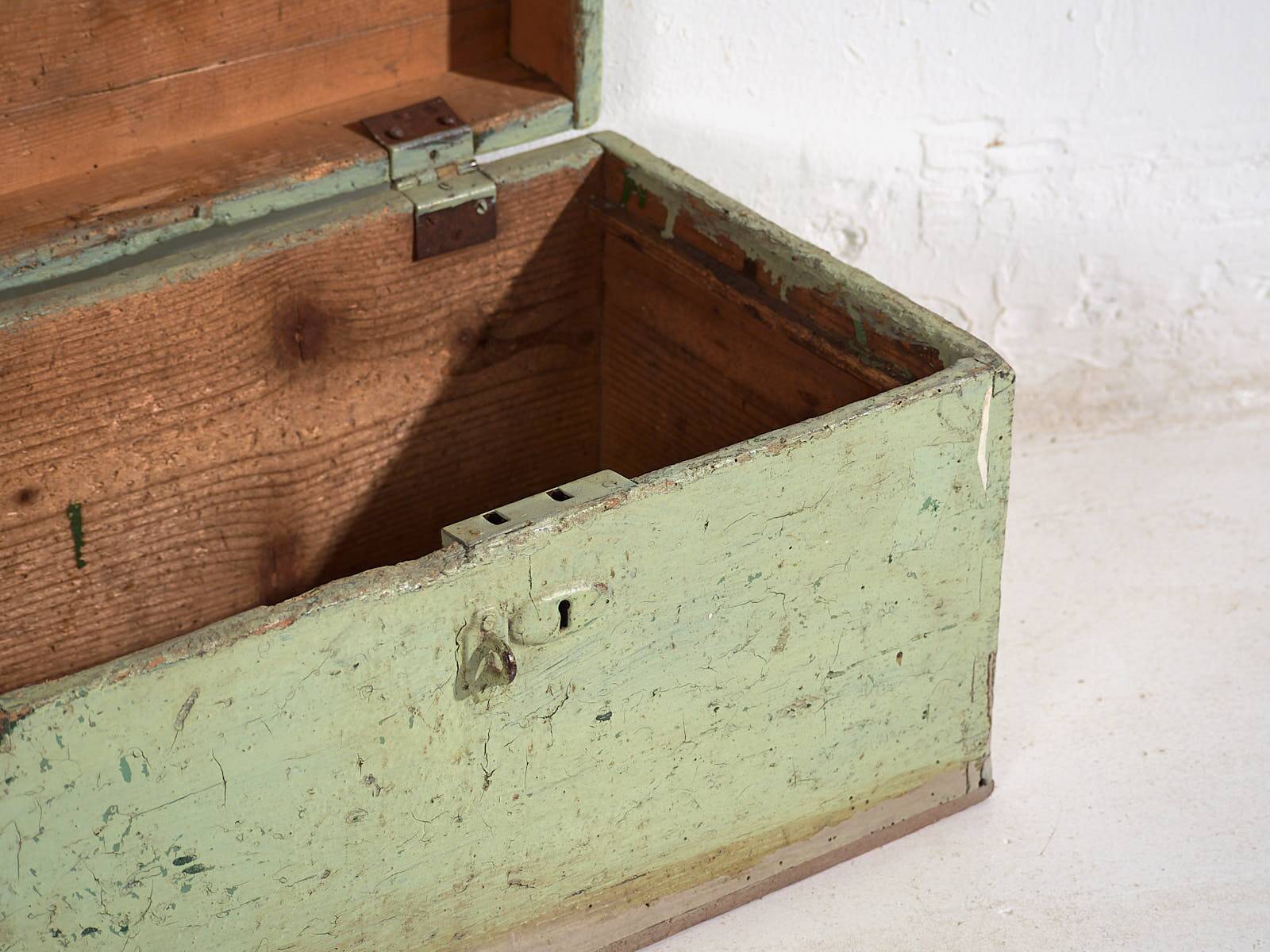 Antique Mint Green Chest (c.1920) #5